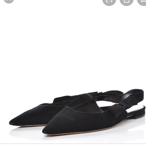 NIB Christian Dior Sweet D sling back flats - Picture 9 of 9